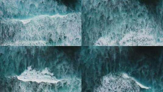 波涛汹涌的大海浪花高清在线视频素材下载
