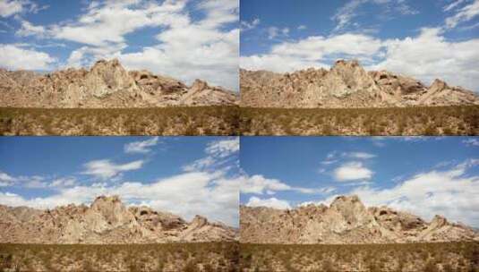 荒漠岩石山峰延时高清在线视频素材下载
