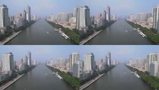 广州老城区建筑风光高清在线视频素材下载