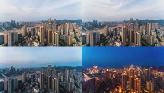 重庆渝中城市夜景延时高清在线视频素材下载