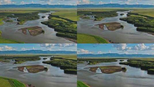 高原上的黄河美景高清在线视频素材下载