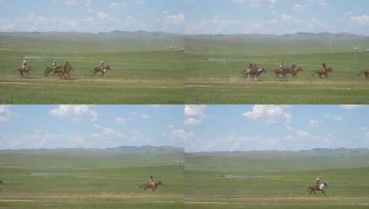 马场骑马的人高清在线视频素材下载