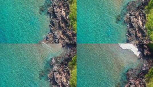毛伊岛波奥莱纳莱纳海滩上空高清在线视频素材下载