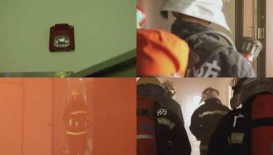 消防演习 消防安全教育高清在线视频素材下载