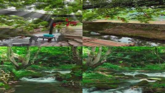 茅井村百年历史的古老村落高清在线视频素材下载