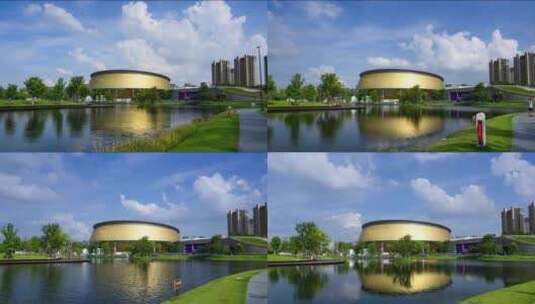杭州拱墅区运河高清在线视频素材下载