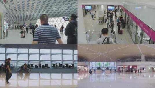深圳机场卫星厅4k记录高清在线视频素材下载