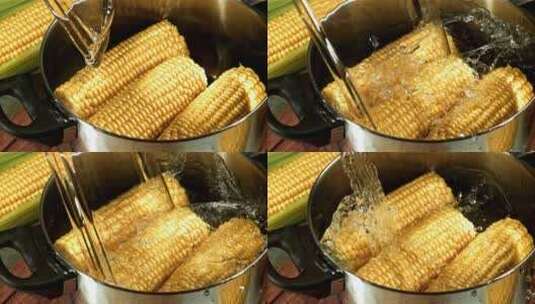 煮玉米煮玉米高清在线视频素材下载