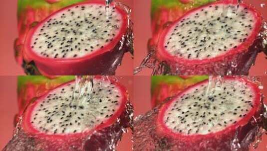 新鲜水果火龙果高清在线视频素材下载