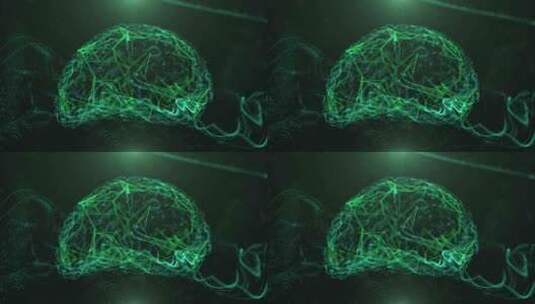科技互联网大数据粒子背景人工智能 (1)高清在线视频素材下载