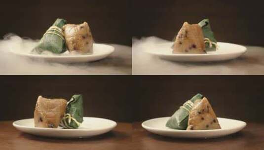 粽子展示红豆粽素材高清在线视频素材下载