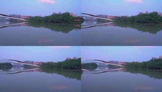 广州南沙蕉门河公园高清在线视频素材下载