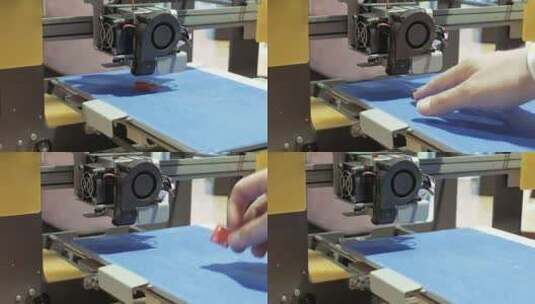 使用3d打印机生产不成功高清在线视频素材下载