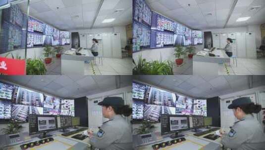 视频监控室空境高清在线视频素材下载