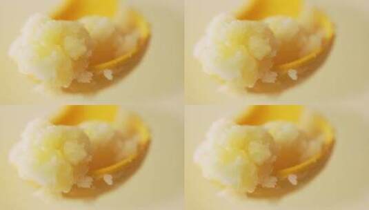勺子上的土豆泥创意视频高清在线视频素材下载