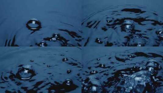 气泡上升到水面并爆裂高清在线视频素材下载