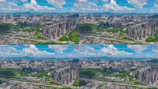 4K航拍深圳南山地标建筑2高清在线视频素材下载