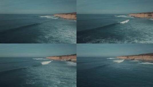 海洋， Ericeira，葡萄牙，海浪高清在线视频素材下载