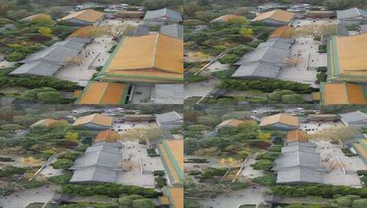 青岛湛山寺航拍风光高清在线视频素材下载