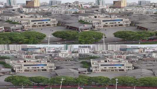 南宁三街两巷古建筑俯瞰高清在线视频素材下载