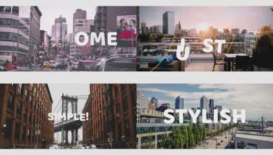 时尚现代照片过渡幻灯片城市照片拍摄宣传片AE模板高清AE视频素材下载