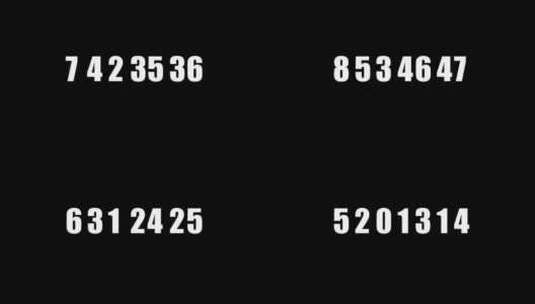 数字跳动，数字滚动高清AE视频素材下载