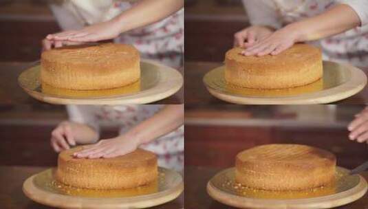 糕点 蛋糕制作 生日蛋糕 手工制作高清在线视频素材下载