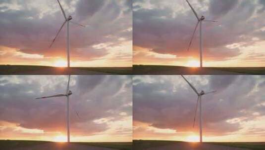 风车 风力发电 风能 风电 新能源高清在线视频素材下载