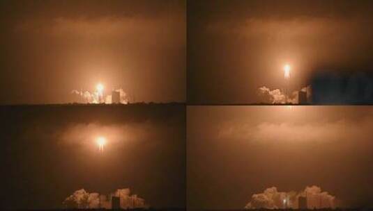 海南文昌发射场火箭发射高清在线视频素材下载