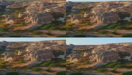 垂直视频土耳其山谷卡帕多西亚地区迷人的空高清在线视频素材下载