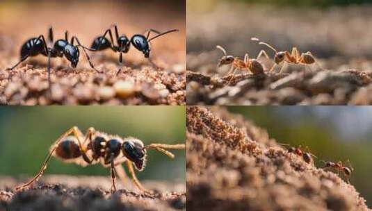 蚂蚁微距特写合集高清在线视频素材下载