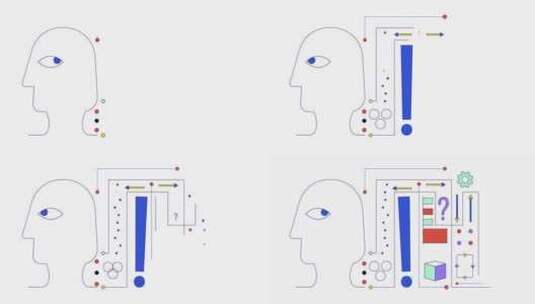 深度学习AI线2D动画高清在线视频素材下载