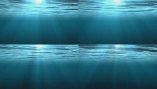 高清风景之海底光线蓝天绿水高清在线视频素材下载