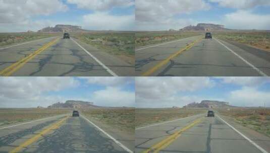 行驶在国道上高清在线视频素材下载