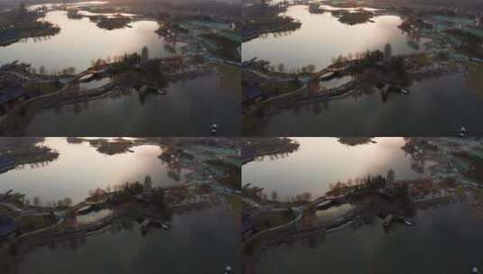 西安渼陂湖高清在线视频素材下载