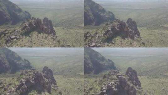 无人机拍摄的山脉和低地高清在线视频素材下载