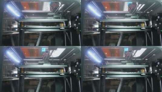 用于大规模生产的3D打印机高清在线视频素材下载