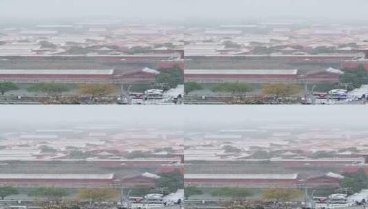 故宫雪景高质量4K高清在线视频素材下载