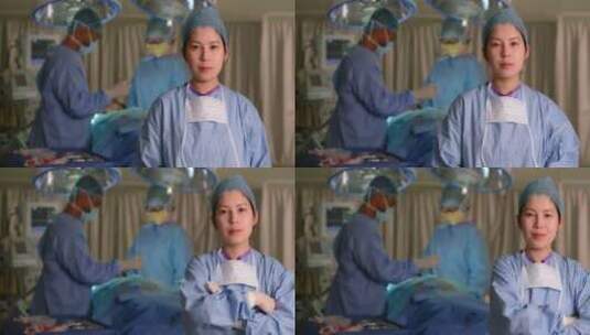 女外科医生肖像高清在线视频素材下载