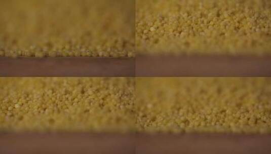 粗粮养胃小米的特写高清在线视频素材下载