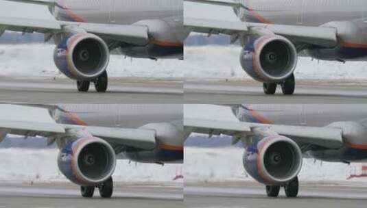 飞机引擎特写高清在线视频素材下载