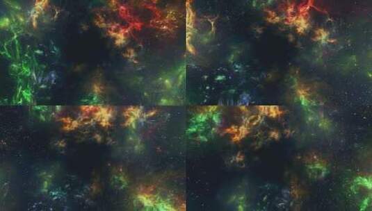 星系中的星云_3D渲染高清在线视频素材下载
