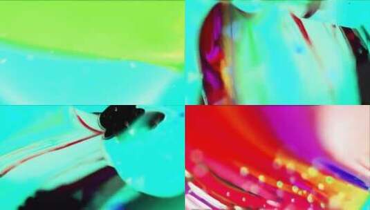 抽象色彩流动视觉艺术高清在线视频素材下载