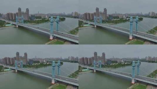 武汉古田桥，日景俯视环绕镜头高清在线视频素材下载