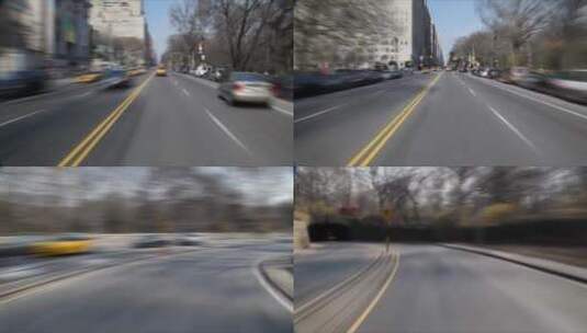 纽约市的黄色出租车高清在线视频素材下载