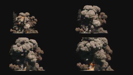 震撼的大爆炸特效合成素材高清在线视频素材下载