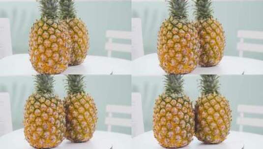 新鲜菠萝高清在线视频素材下载