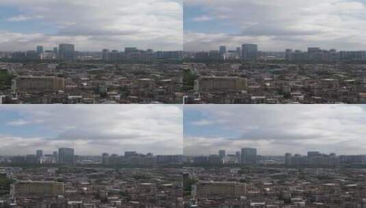 航拍惠州新老城区高清在线视频素材下载