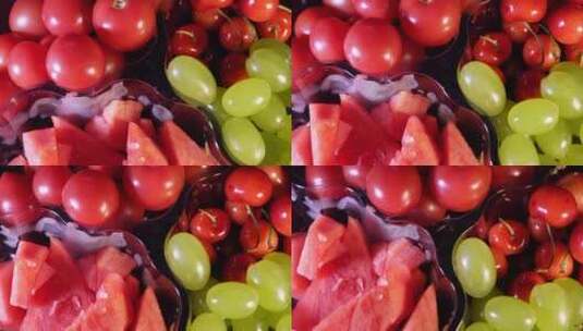 红色水果果盒补充维生素高清在线视频素材下载