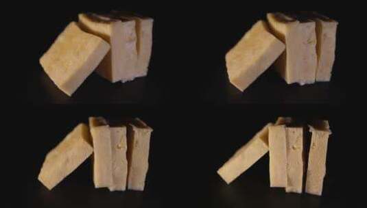 火锅食材冻豆腐高清在线视频素材下载
